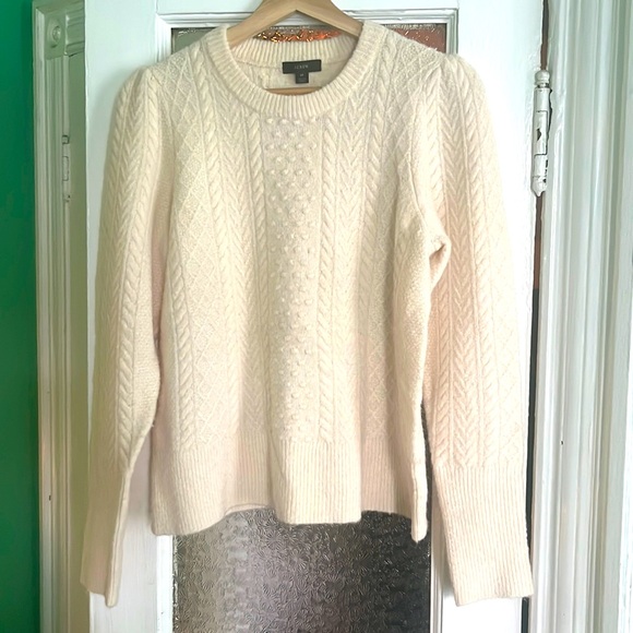 J. Crew Wool-Alpaca Crewneck Sweater — Excellent Condition - Picture 1 of 16